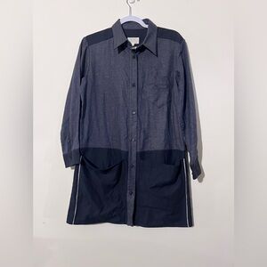 Billy Reid oversized button up Aline shirt dress size small